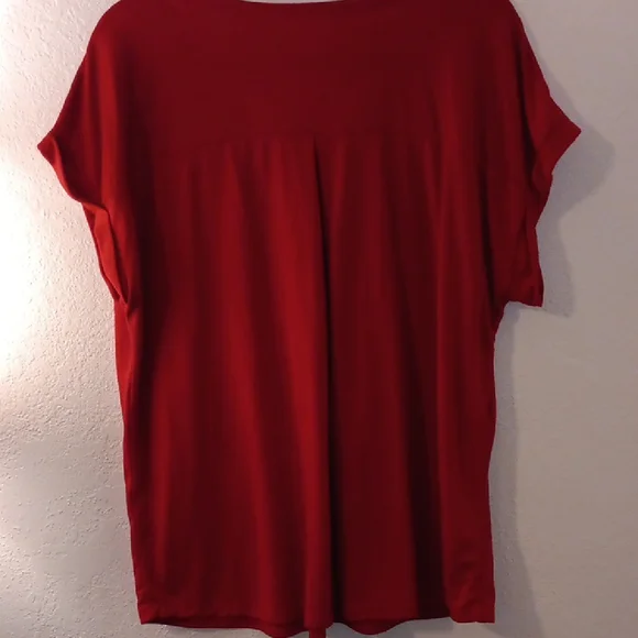 Style & Co. Red Varsity Tee - Picture 6 of 7